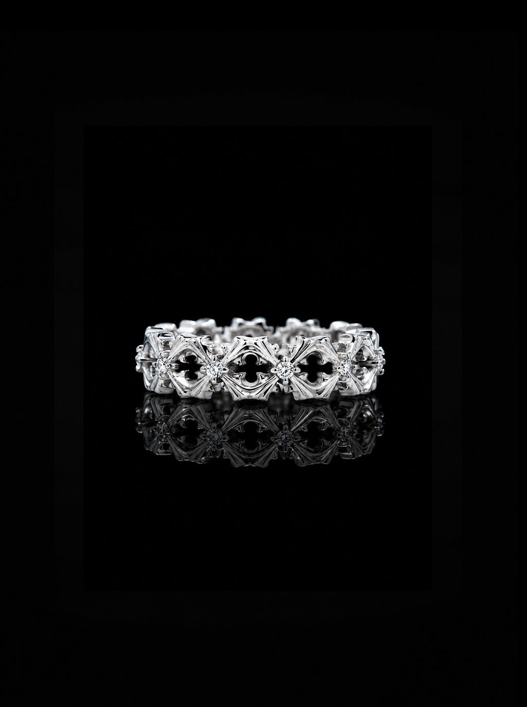 CRUCIS clover cross classic ring