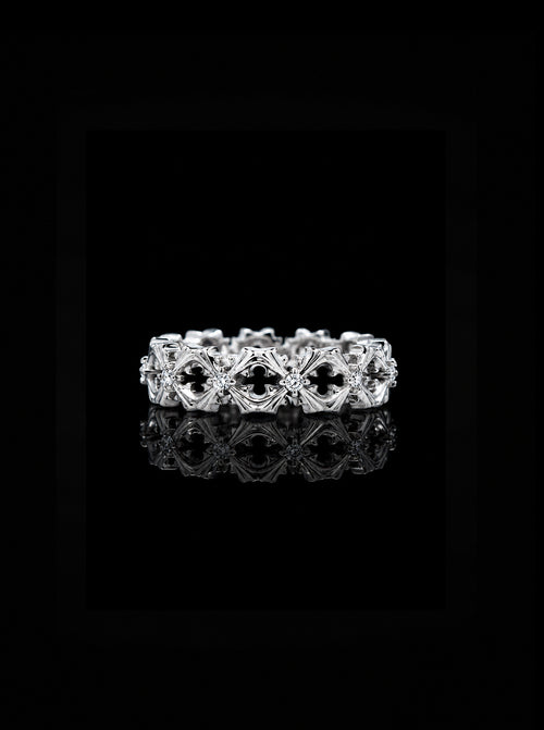 CRUCIS clover cross classic ring [Pre-order]