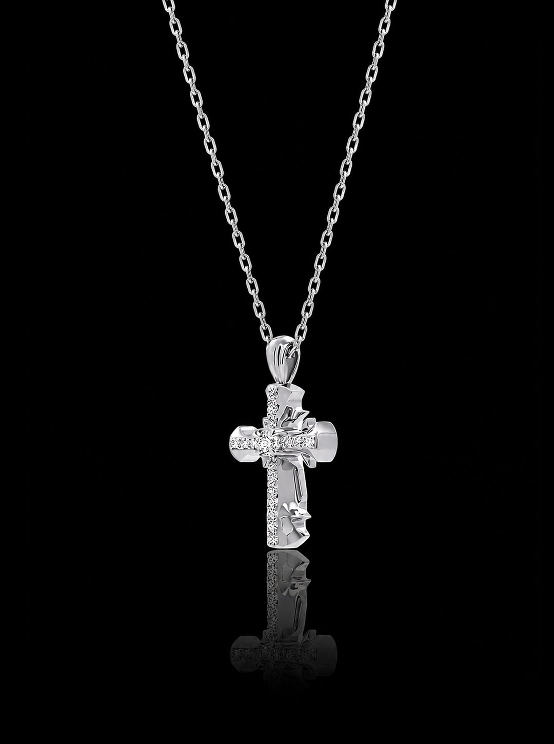 CRUCIS mini cross pendant necklace