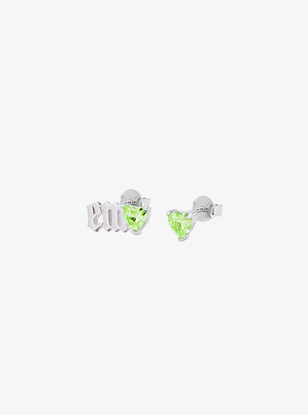 "EMO" heart earrings