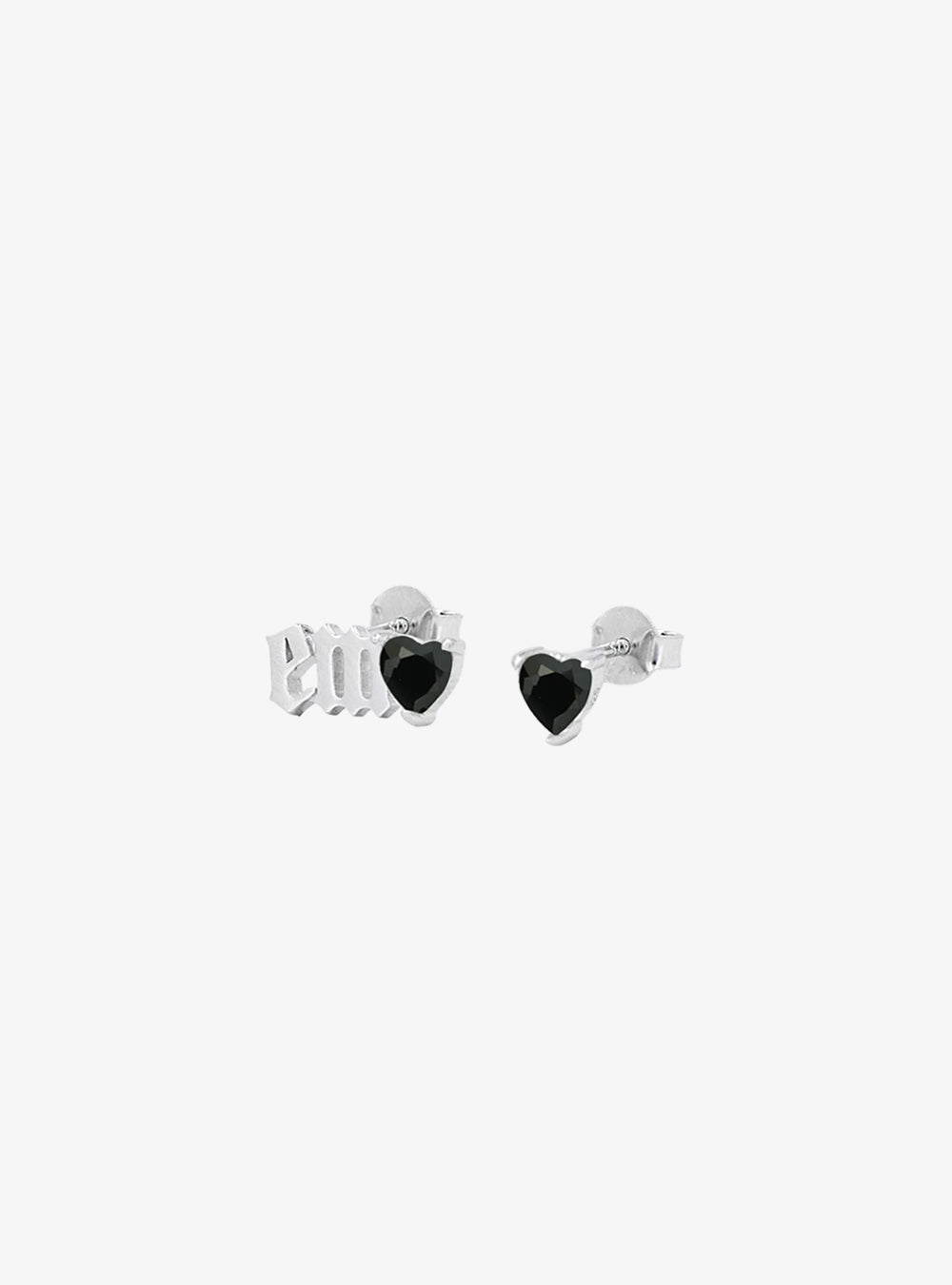 "EMO" heart earrings