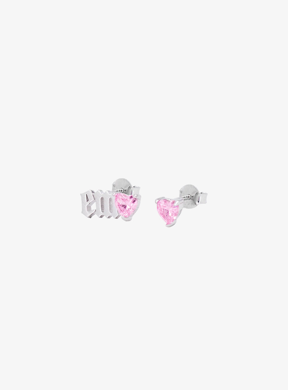 "EMO" heart earrings