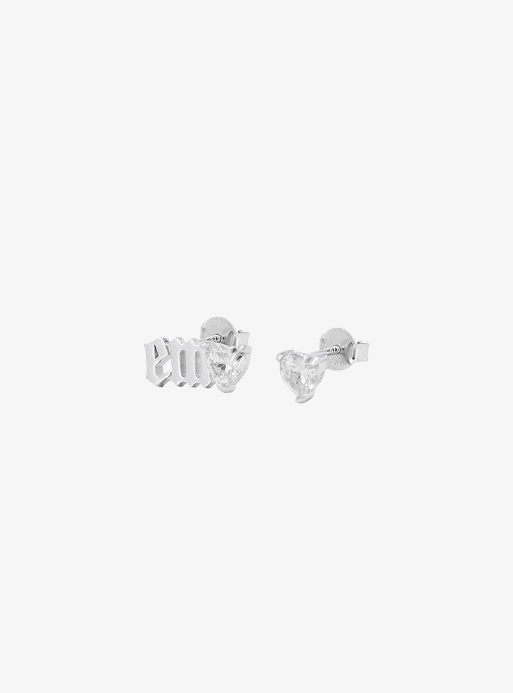 "EMO" heart earrings