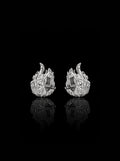 Flame huggie earrings