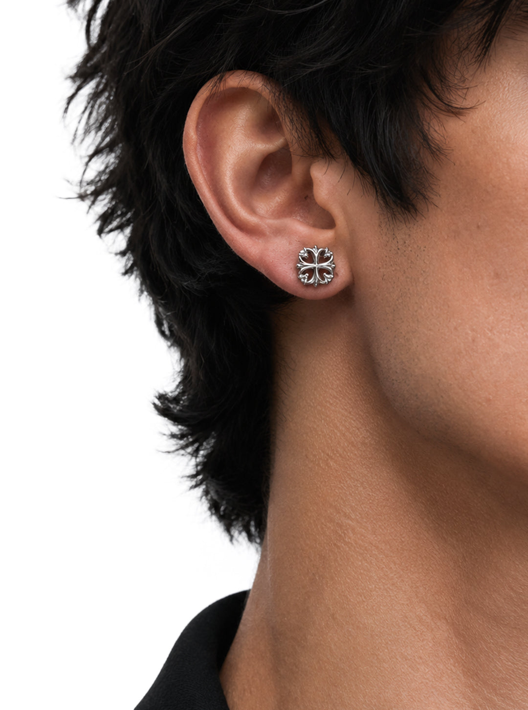 Maltese cross stud earrings