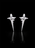 Mechanic cross earrings