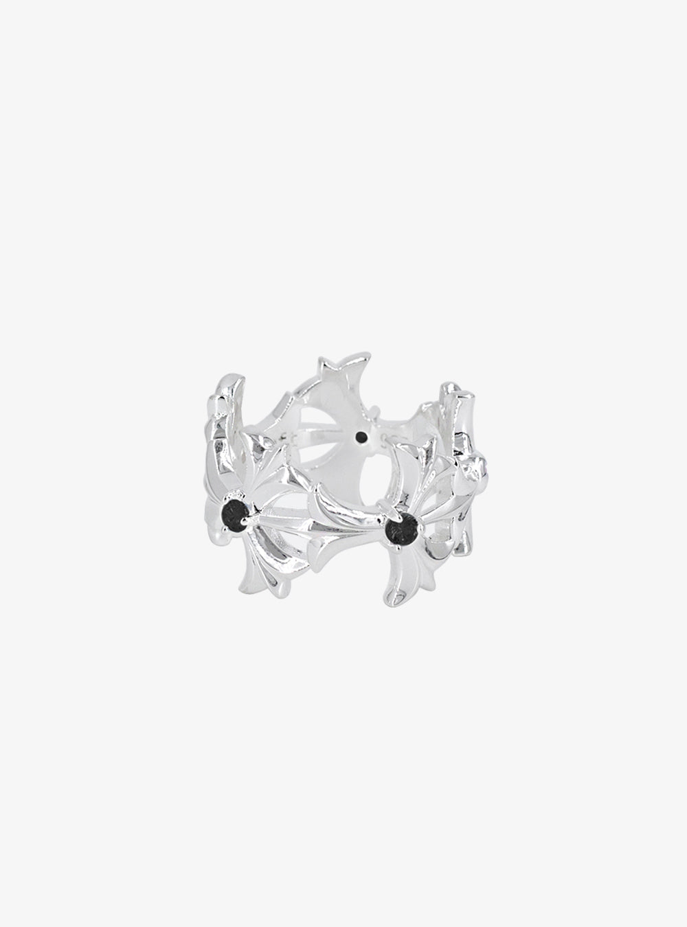Triplets ornament eternity ring