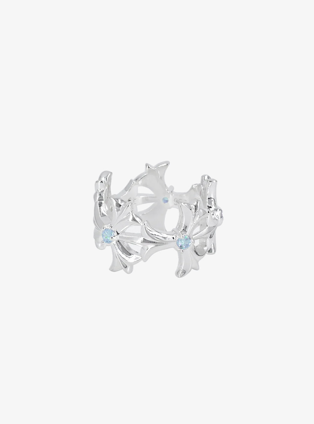 Triplets ornament eternity ring