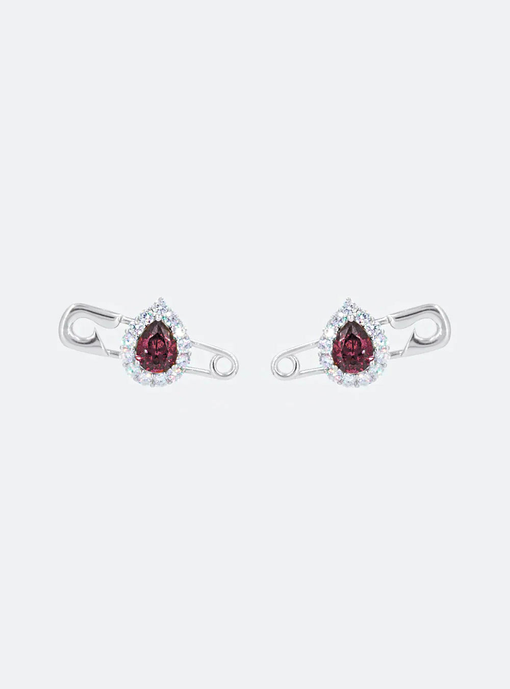 Cocktail safety-pin earrings