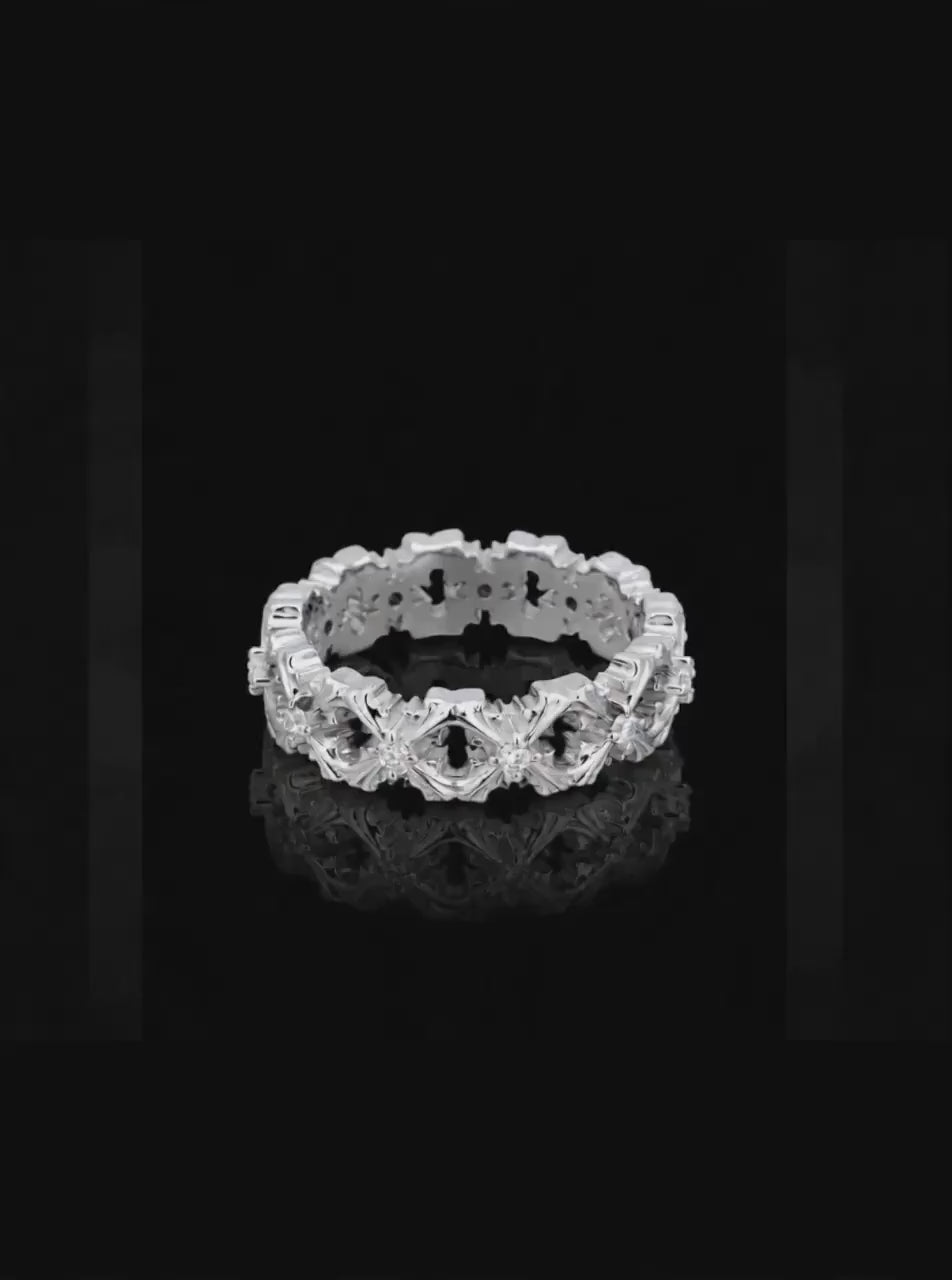 CRUCIS clover cross classic ring [Pre-order]