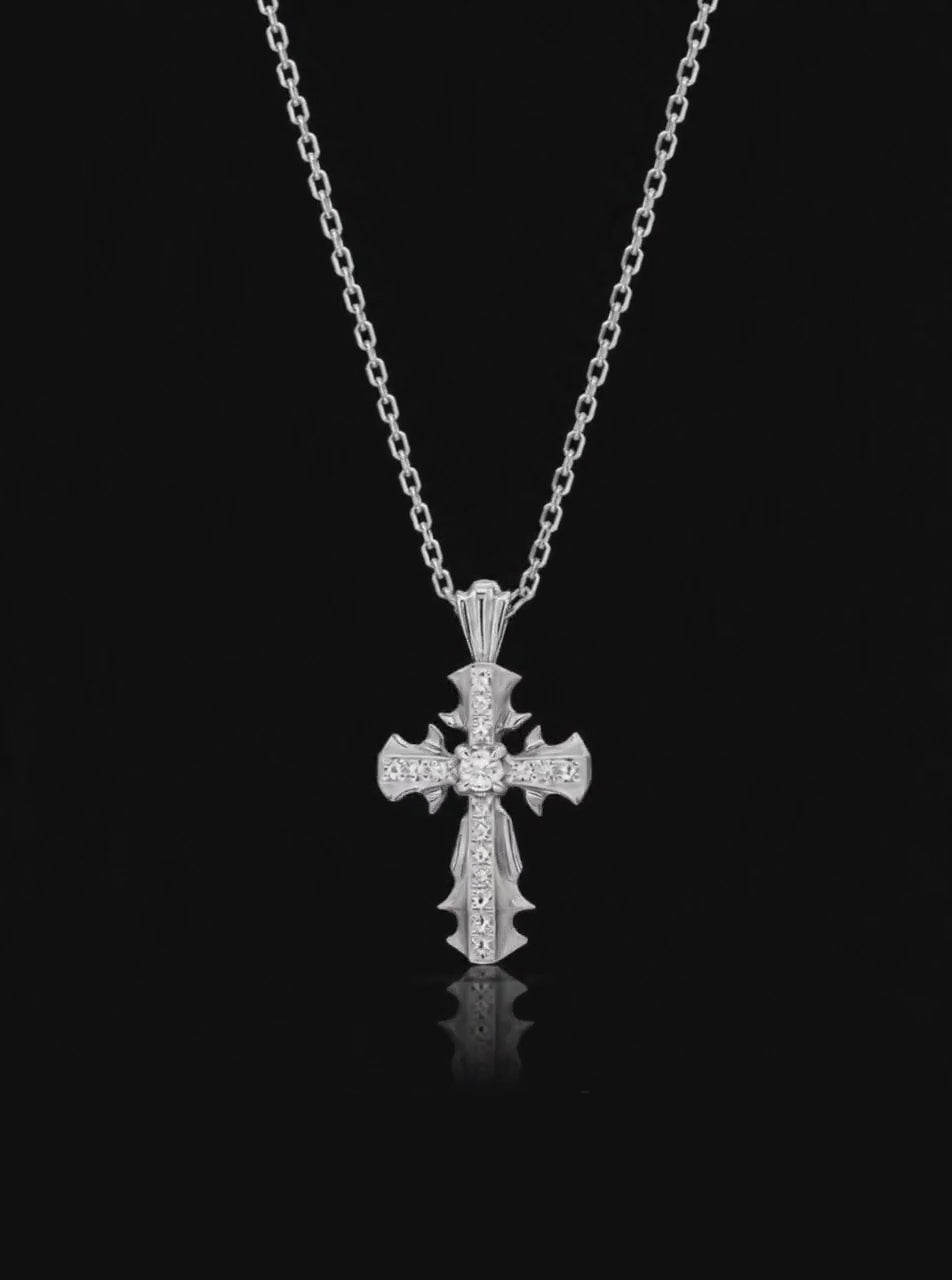 CRUCIS mini cross pendant necklace