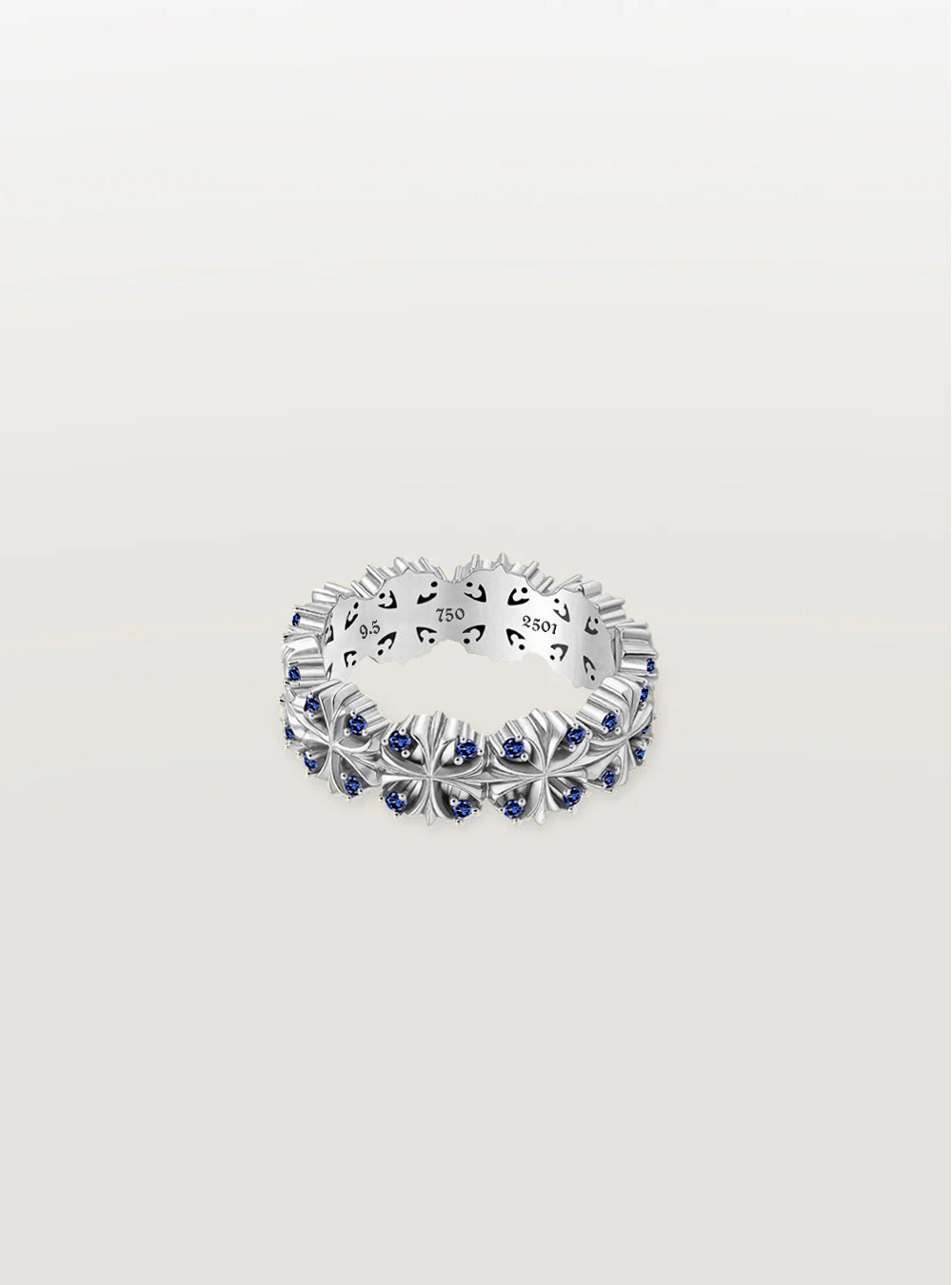 Maltese-cross quadruplets 18K gold ring, Sapphire [Made-to-order]