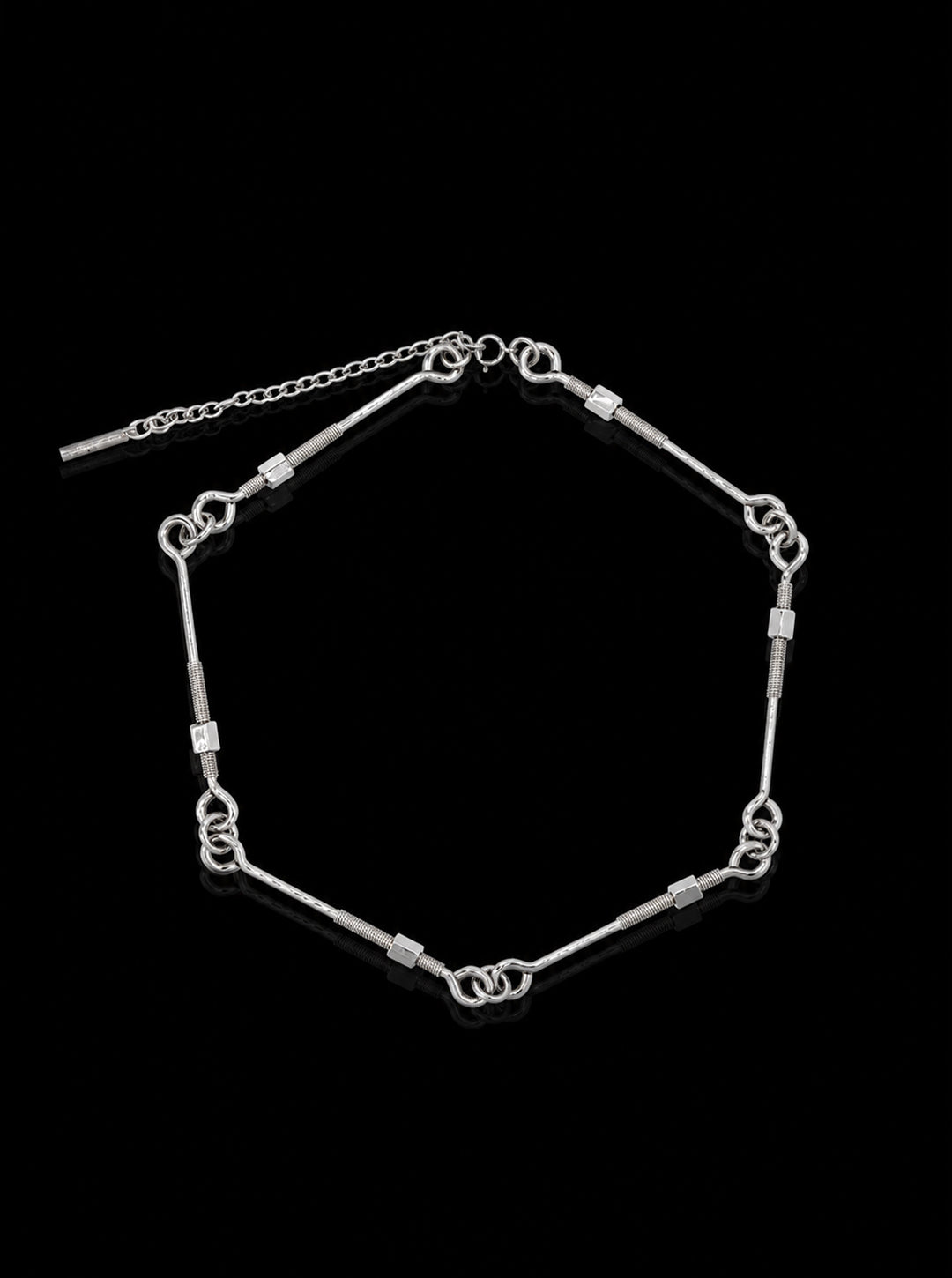Screw-bolts bar necklace