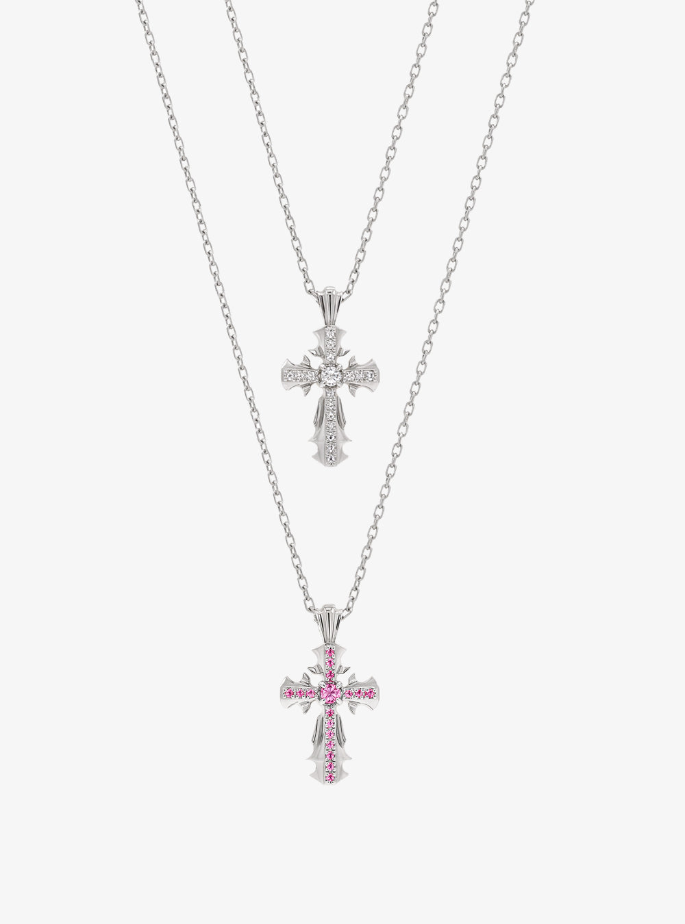 CRUCIS cross pendant necklace couple set [Mini*2]