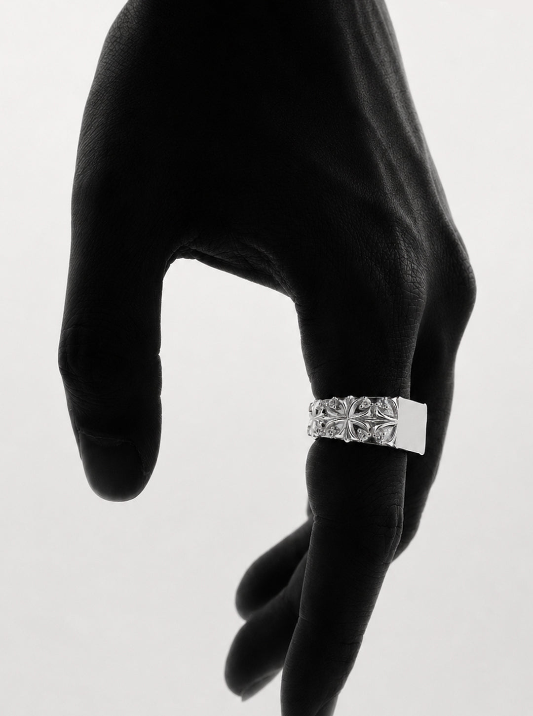 Maltese cross quadruplets signet ring