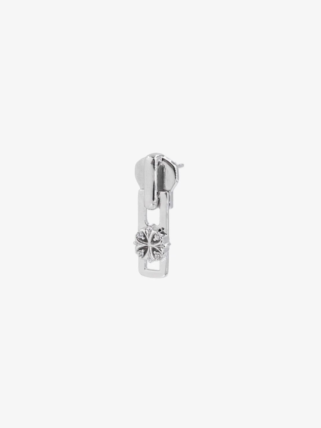 Maltese-cross quadruplets zipper puller single earring [Pre-order]