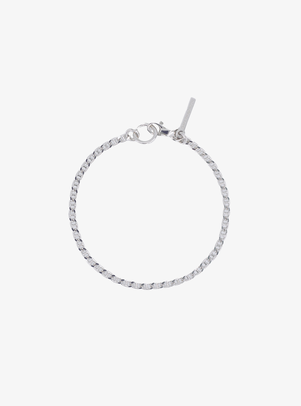 Silver chain bracelet