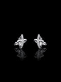 Dual-hoops tangled two-way earrings