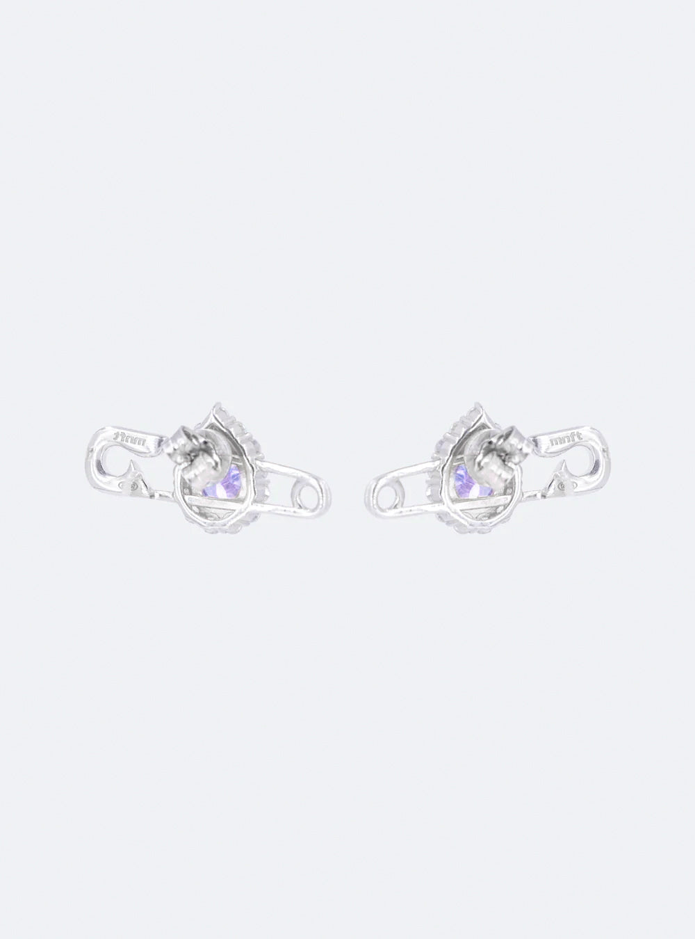 Cocktail safety-pin earrings