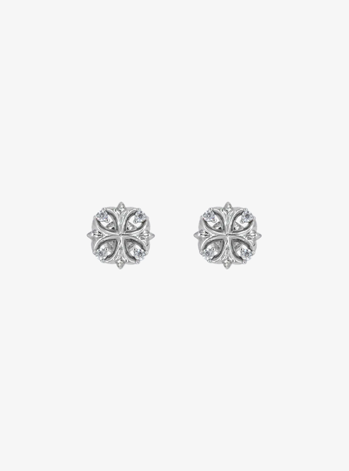 Maltese cross stud earrings  [Pre-order]
