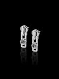 Clover-cross quadruplets zipper puller earrings